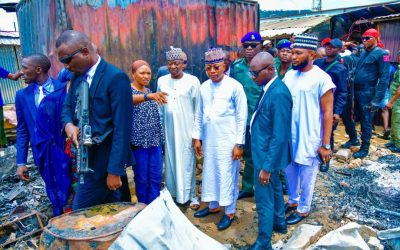 Ododo Visits Burnt GSM Village, Pledges Support To Businesses